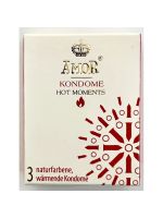 Презервативи - Amor Hot Moments, 3 шт. (08/2026)