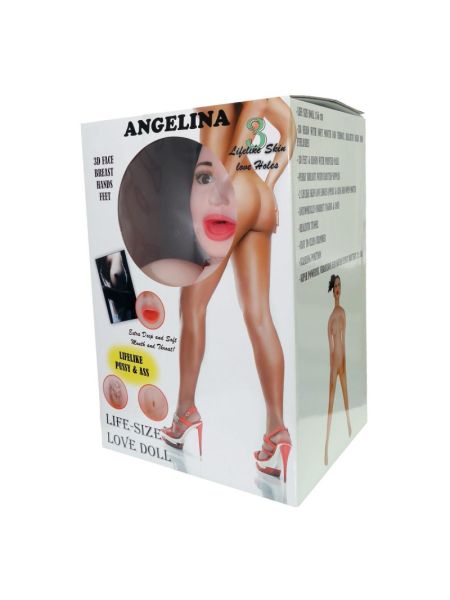Надувна секс лялька з вібрацією - Angelina 3D (пошкоджена упаковка)