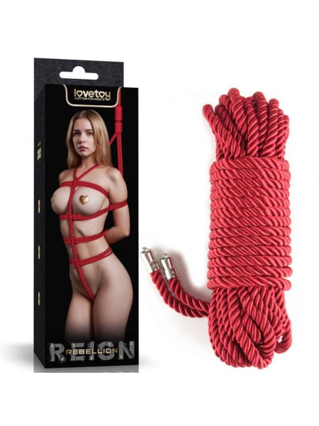 Мотузка - Rebellion Reign Red Bondage Rope, 10 м
