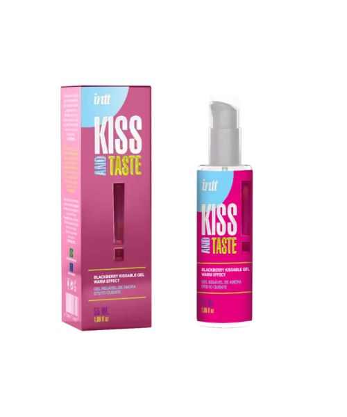 Гель для прелюдій - Intt Kiss and Taste! Blackberry Kissable Gel Warm Effect, 55 мл