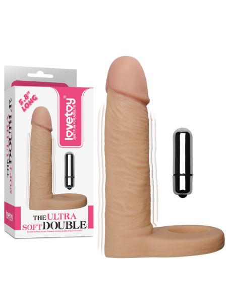 Насадка для подвійного проникнення - The Ultra Soft Double Vibrating 5.8" (пошкоджена упаковка)