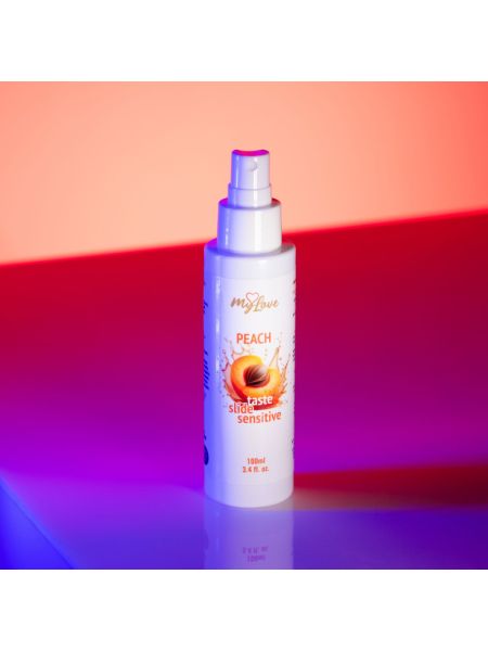 Інтимний гель-лубрикант - MyLove Taste Slide Sensitive Peach, 100 мл