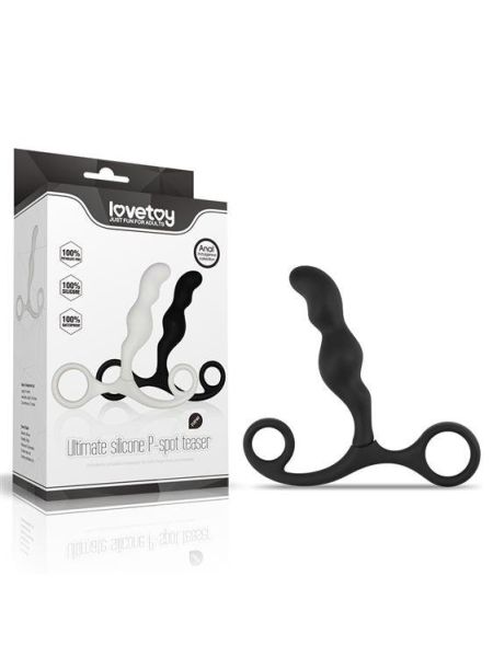 Масажер простати - Anal Indulgence Collection Ultimate Silicone P-Spot Teaser Black