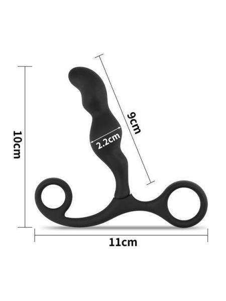 Масажер простати - Anal Indulgence Collection Ultimate Silicone P-Spot Teaser Black