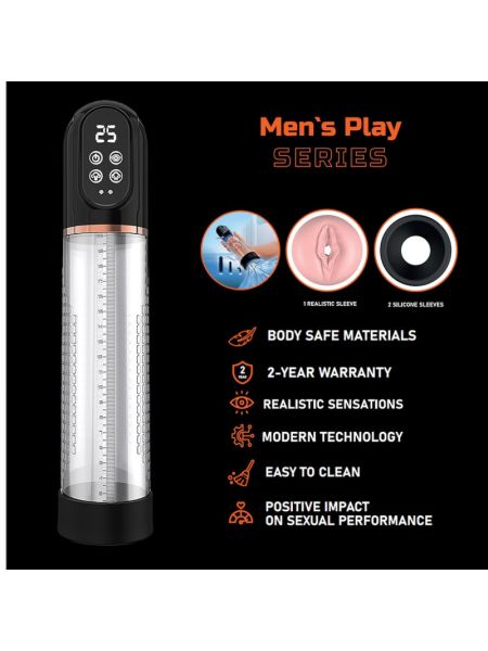 Вакуумна помпа - Automatic Penis Pump For Enlargement & Masturbator Erospace Men’s Play B13