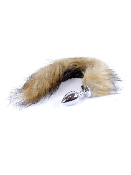 Анальна пробка - Fox Tail Brown, XL