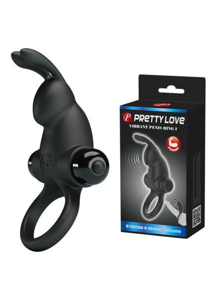 Ерекційне кільце - Pretty Love Vibrant Penis Ring I Black