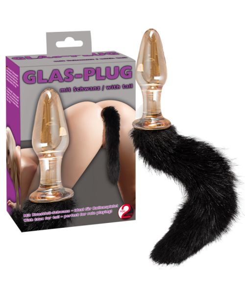 Анальна пробка - Glass-Plug With Tail