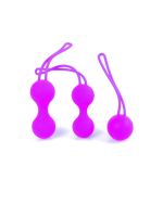 Набір вагінальних кульок - Silicone Kegal Balls Set Purple