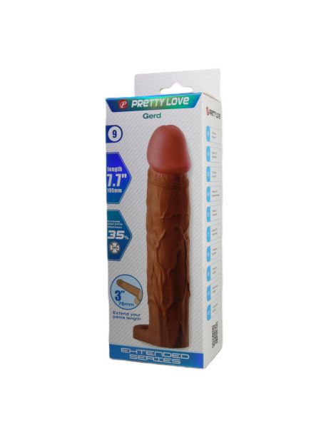 Насадка на член - Pretty Love Gerd Penis Extender +3" Latin