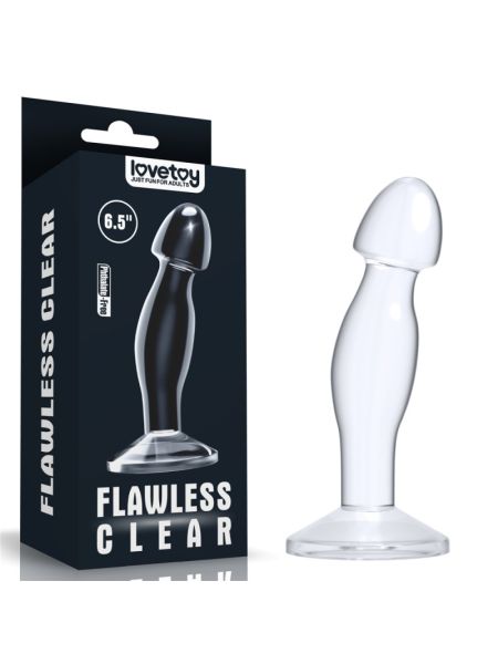 Анальна пробка - Flawless Clear Prostate Plug 6.5" Clear