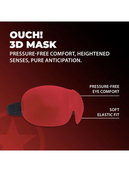 Маска на очі - Ouch! 3D Blindfold Red