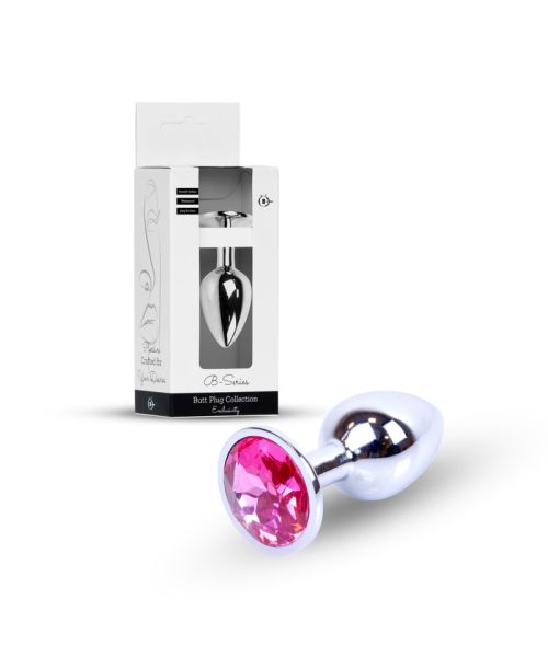 Анальна пробка - Jewellery Silver Plug Pink