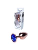 Анальна пробка - Jewellery Red Gold Plug Dark Blue