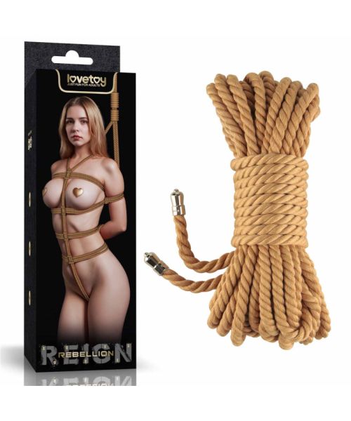 Мотузка - Rebellion Reign Natural Bondage Rope, 10 м