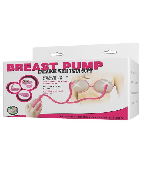 Вакуумна помпа для грудей - Breast Pump Enlarge With Twin Cups Vibrating