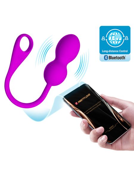 Віброкульки - Pretty Love Elvira Vibrating Egg Purple (App)