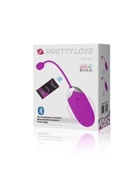 Віброяйце - Pretty Love Abner Vibrating Egg Purple (App)