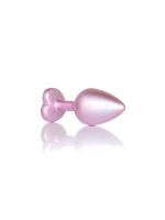 Анальна пробка - Jewellery Pearl Pink Heart Plug Clear M