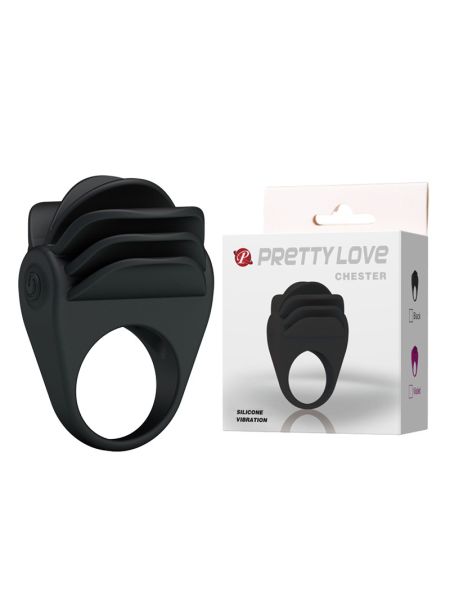 Ерекційне кільце - Pretty Love Chester Penis Ring Black