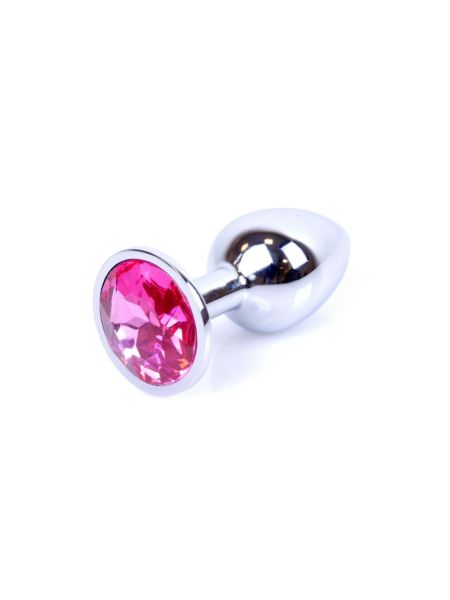 Анальна пробка - Jewellery Silver Plug - Pink