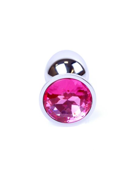 Анальна пробка - Jewellery Silver Plug - Pink