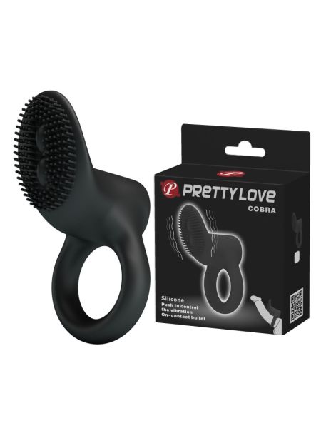 Ерекційне кільце - Pretty Love Cobra Penis Ring Black