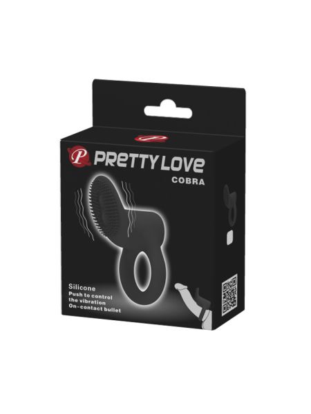 Ерекційне кільце - Pretty Love Cobra Penis Ring Black