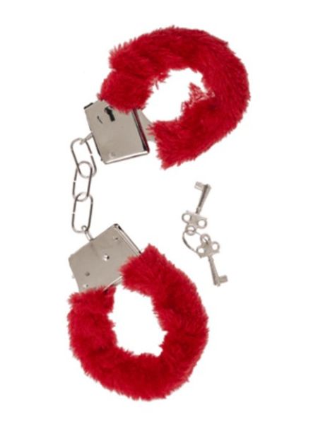 Наручники Plush Handcuffs With Keys Red