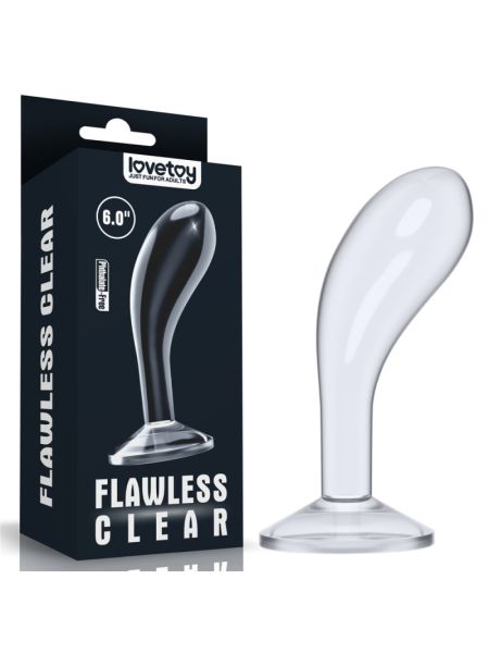 Анальна пробка - Flawless Clear Prostate Plug 6" Clear