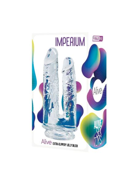 Подвійний фалоімітатор - Alive Imperium Clear