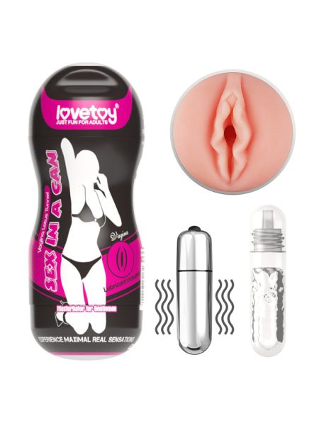 Мастурбатор - Sex In A Can Vagina Lotus Tunnel Vibrating