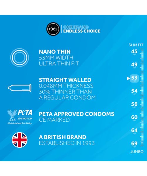 Презервативи - EXS Nano Thin, 12 шт.