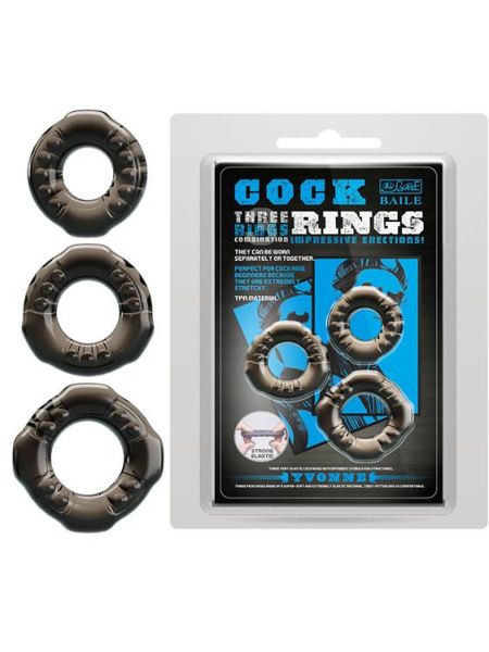 Набір ерекційних кілець - Cock Rings Yvonne