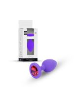 Анальна пробка - Jewellery Silicone Purple Plug S Red