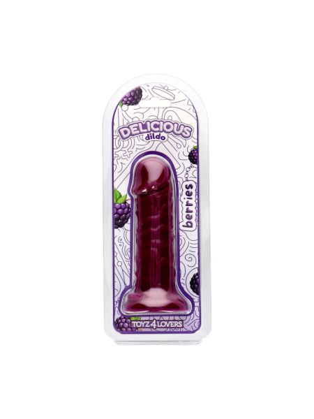 Фалоімітатор з ароматом ожини - Toyz4lovers Delicious Dildo Berries, 15 см