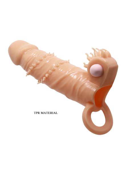 Насадка на член - Pretty Love Connor Vibrating Penis Sleeve Flesh