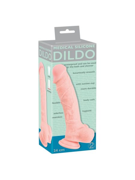 Фалоімітатор - Medical Silicone Dildo, 24 см