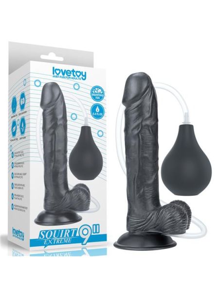 Фалоімітатор - Squirt Extreme Dildo 9" Black