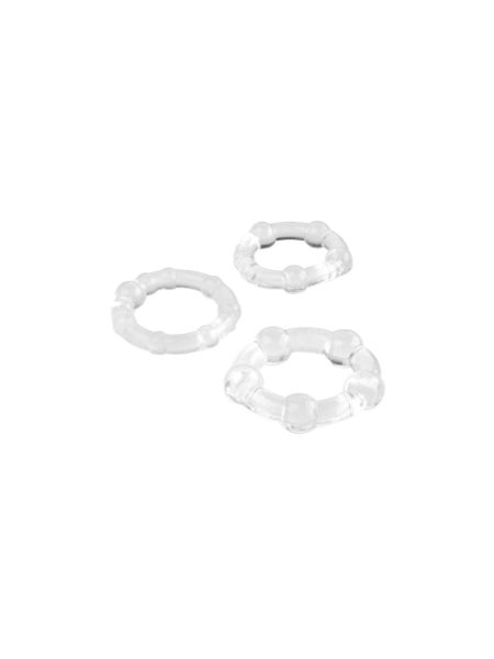 Набір ерекційних кілець - Triple C-Ring Set Clear