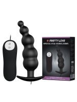 Анальна пробка - Pretty Love Special Anal Stimulation Vibrating Butt Plug Black