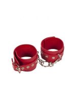 Наручники Leather Restraints Hand Cuffs Red