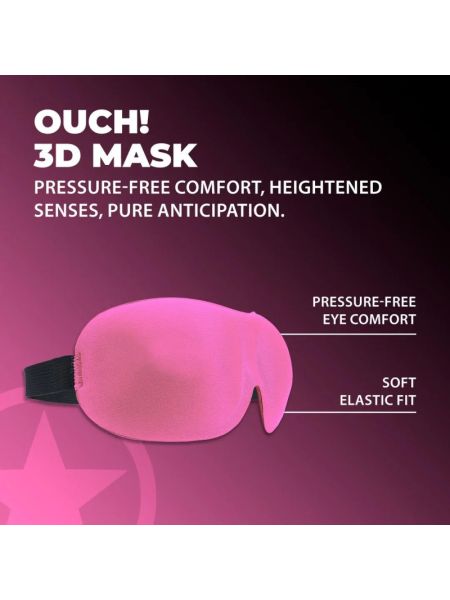 Маска на очі - Ouch! 3D Blindfold Pink
