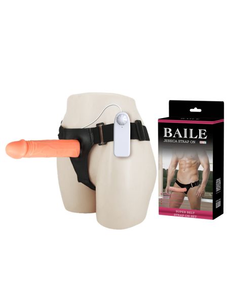 Страпон - Baile Jessica Strap On Vibrating, 17 см