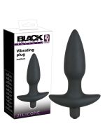 Анальна пробка - Black Velvet Vibrating Plug Medium (пошкоджена упаковка)