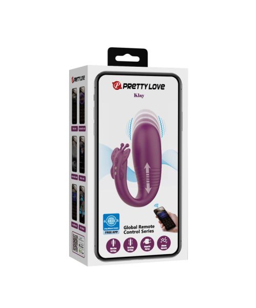 Вібростимулятор - Pretty Love Klay Dark Purple