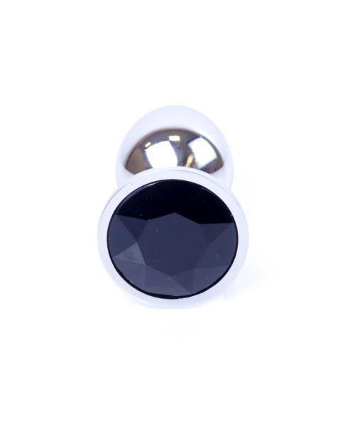 Анальна пробка - Jewellery Silver Plug - Black