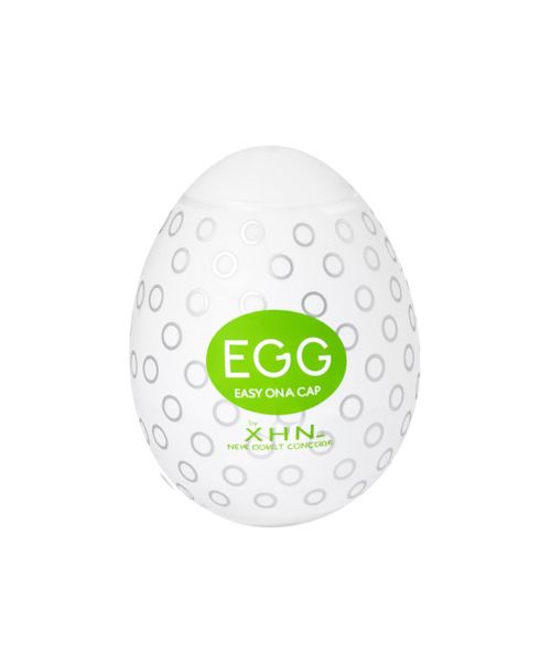 Мастурбатор-яйце з рельєфом XHN BUMPY Egg Easy Ona-Cap, білий, 52 × 68 мм