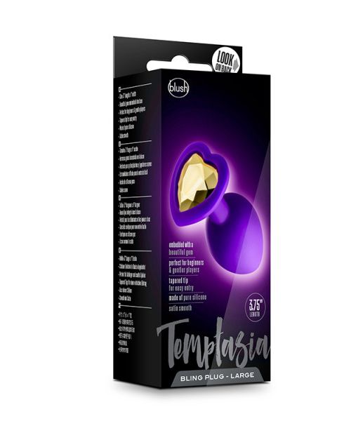 Анальна пробка TEMPTASIA BLING PLUG LARGE PURPLE