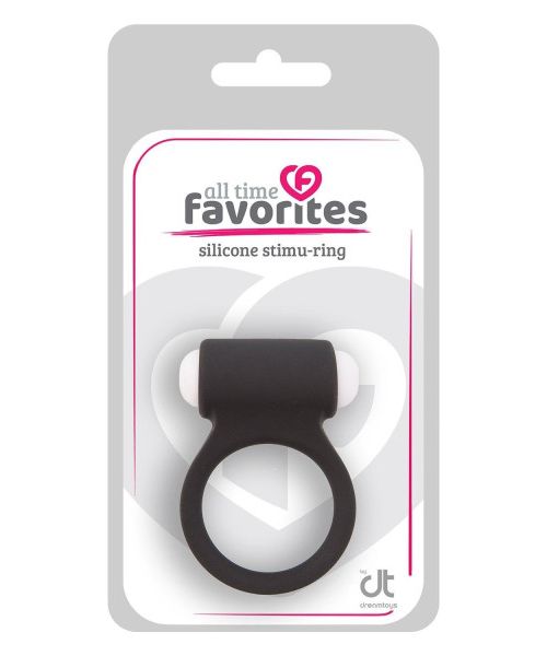 Ерекційне кільце зі знімною віброкулею Dream Toys All Time Favorites чорне